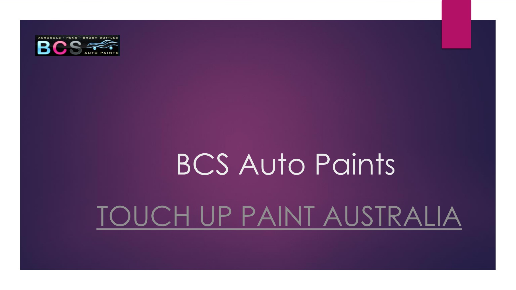 Touch Up Paint Australia Bcauto Paints Page