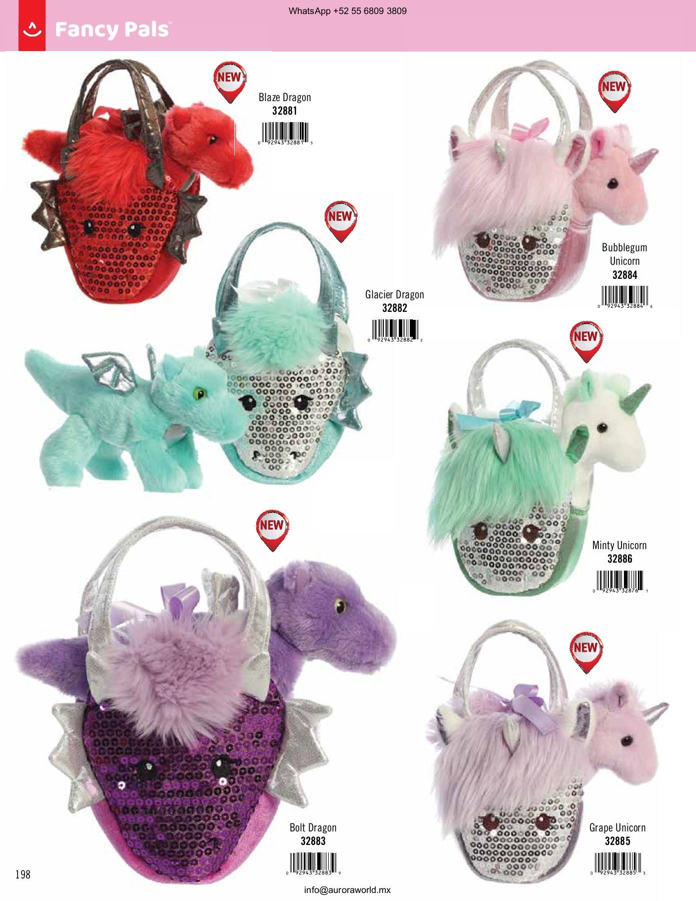 peluches aurora catalogo