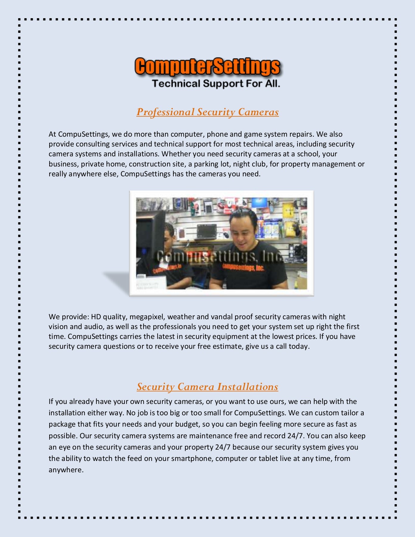 Security Camera Installation Queens Ny compusettings Page 1 4