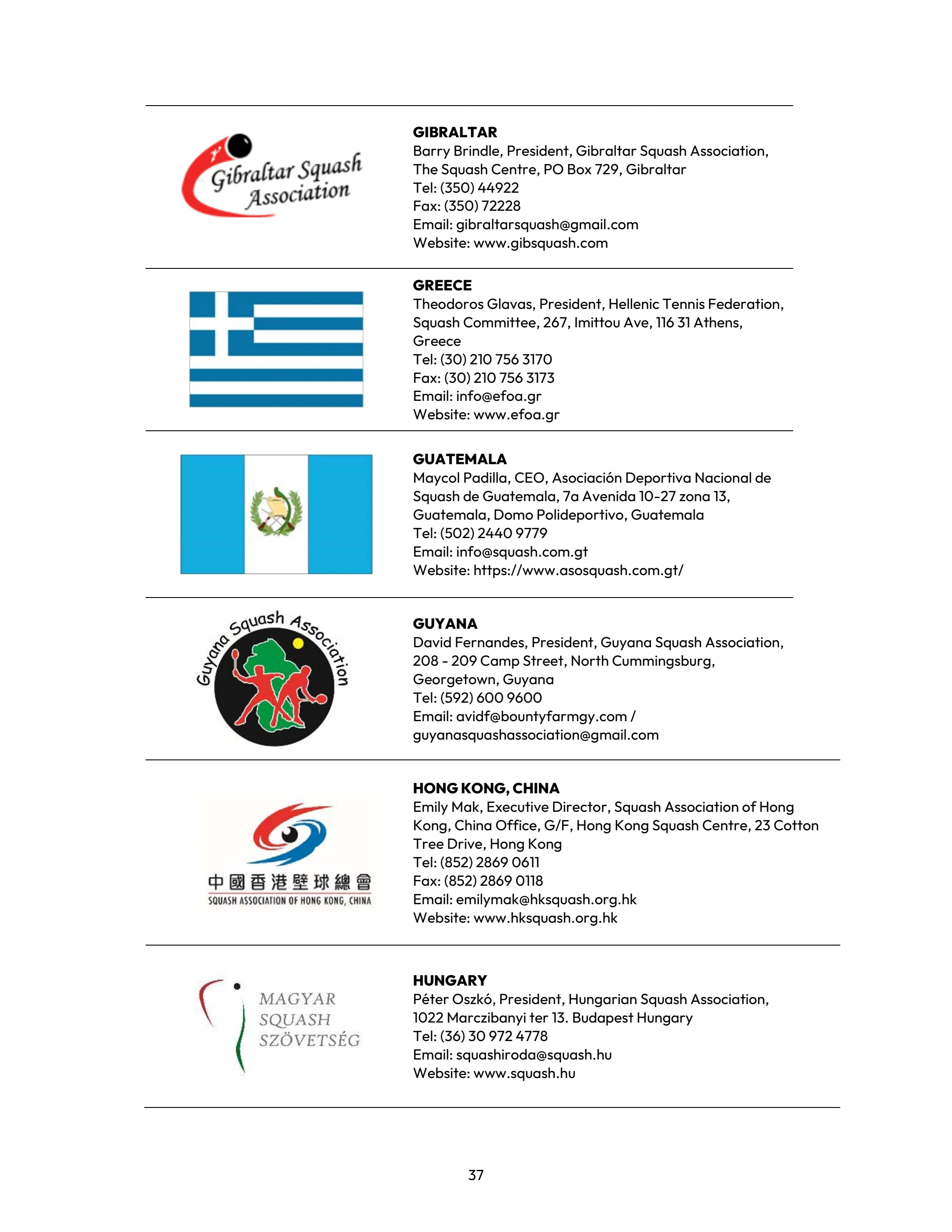 WSF DIRECTORY - June 2025 - World Squash - Page 37 | Flip PDF Online ...