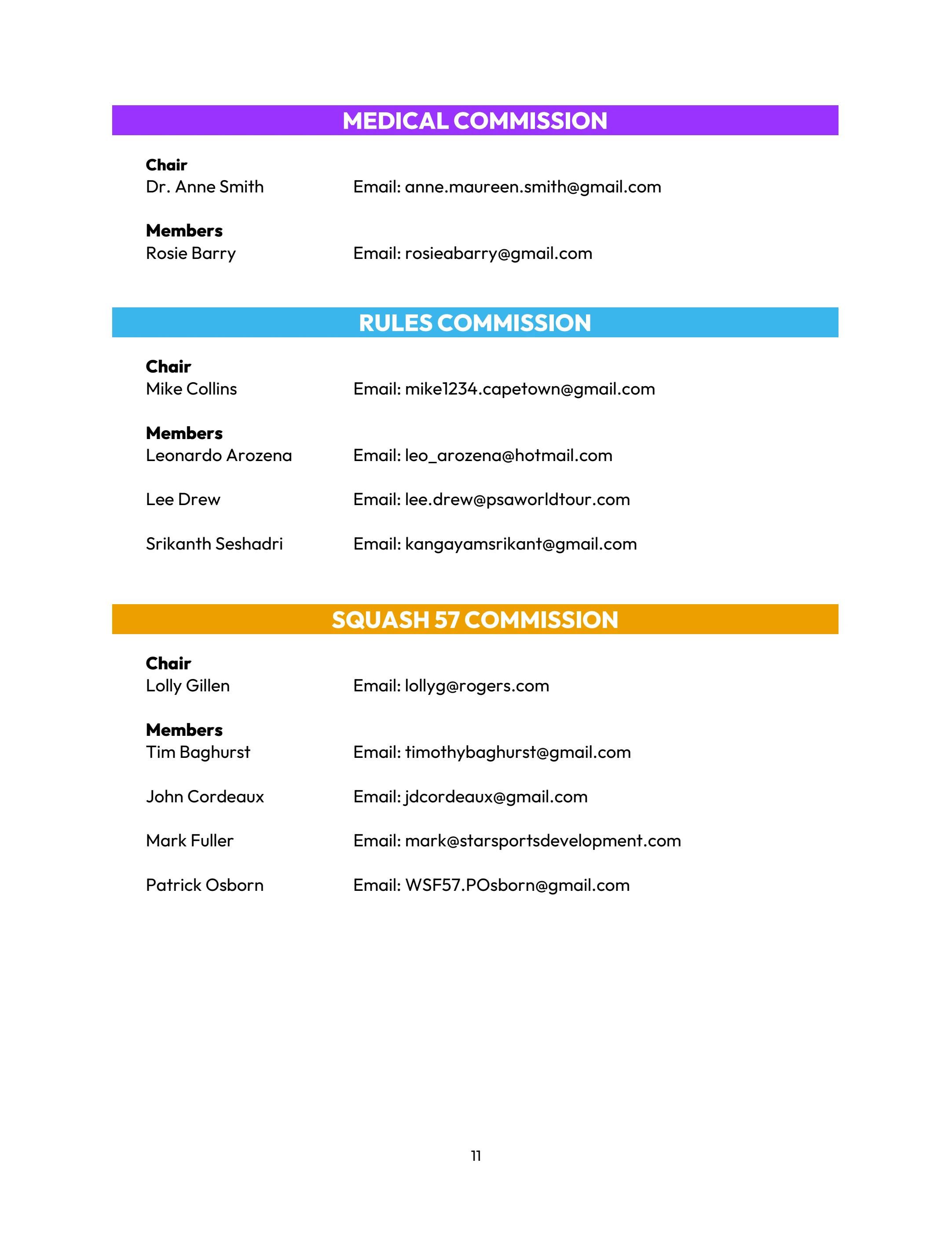 WSF DIRECTORY - June 2025 - World Squash - Page 11 | Flip PDF Online ...