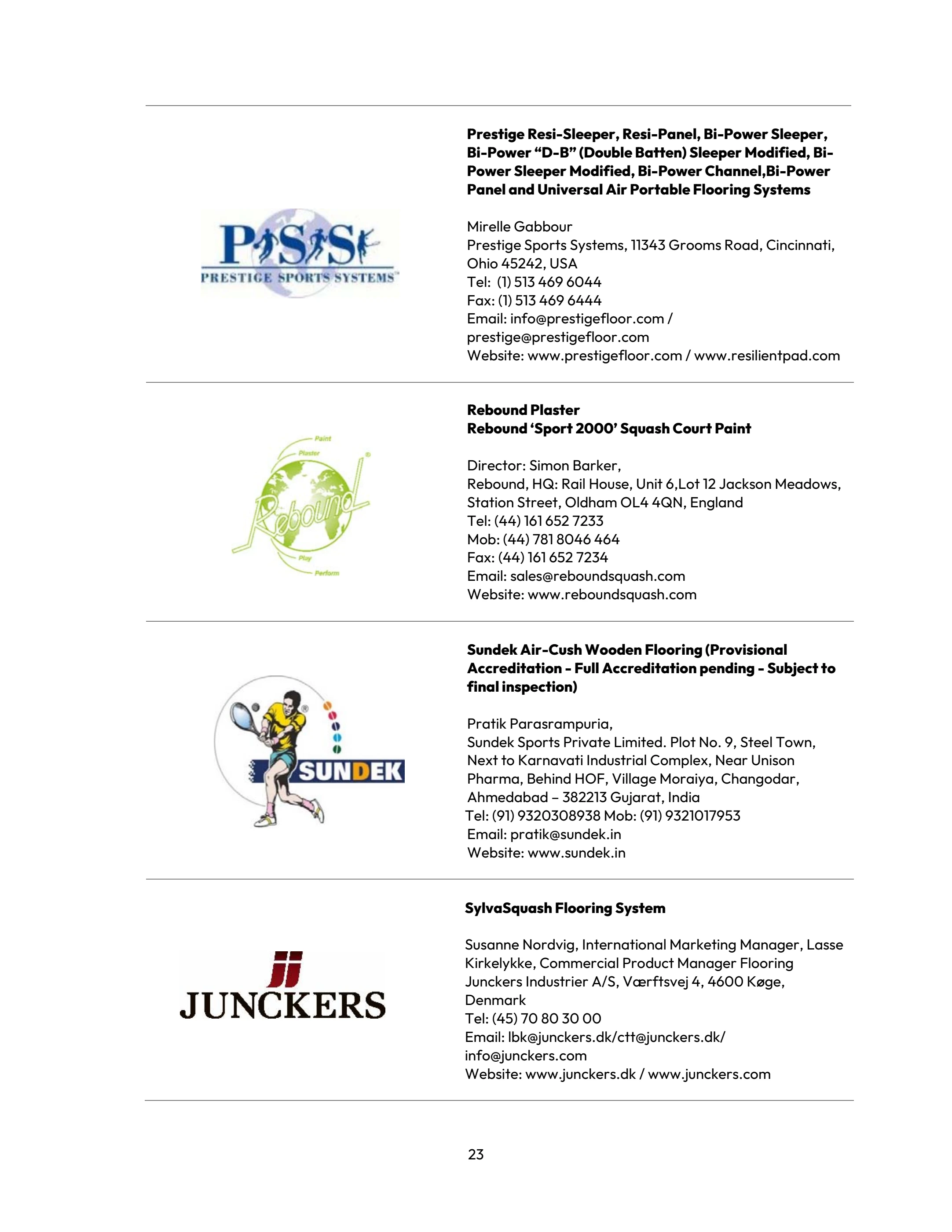 WSF DIRECTORY - June 2025 - World Squash - Page 23 | Flip PDF Online ...