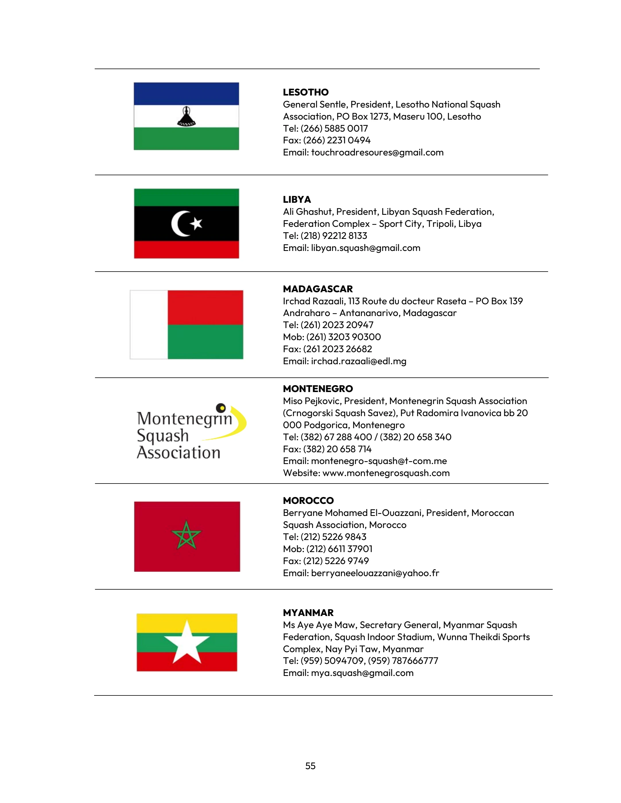 WSF DIRECTORY - June 2025 - World Squash - Page 55 | Flip PDF Online ...