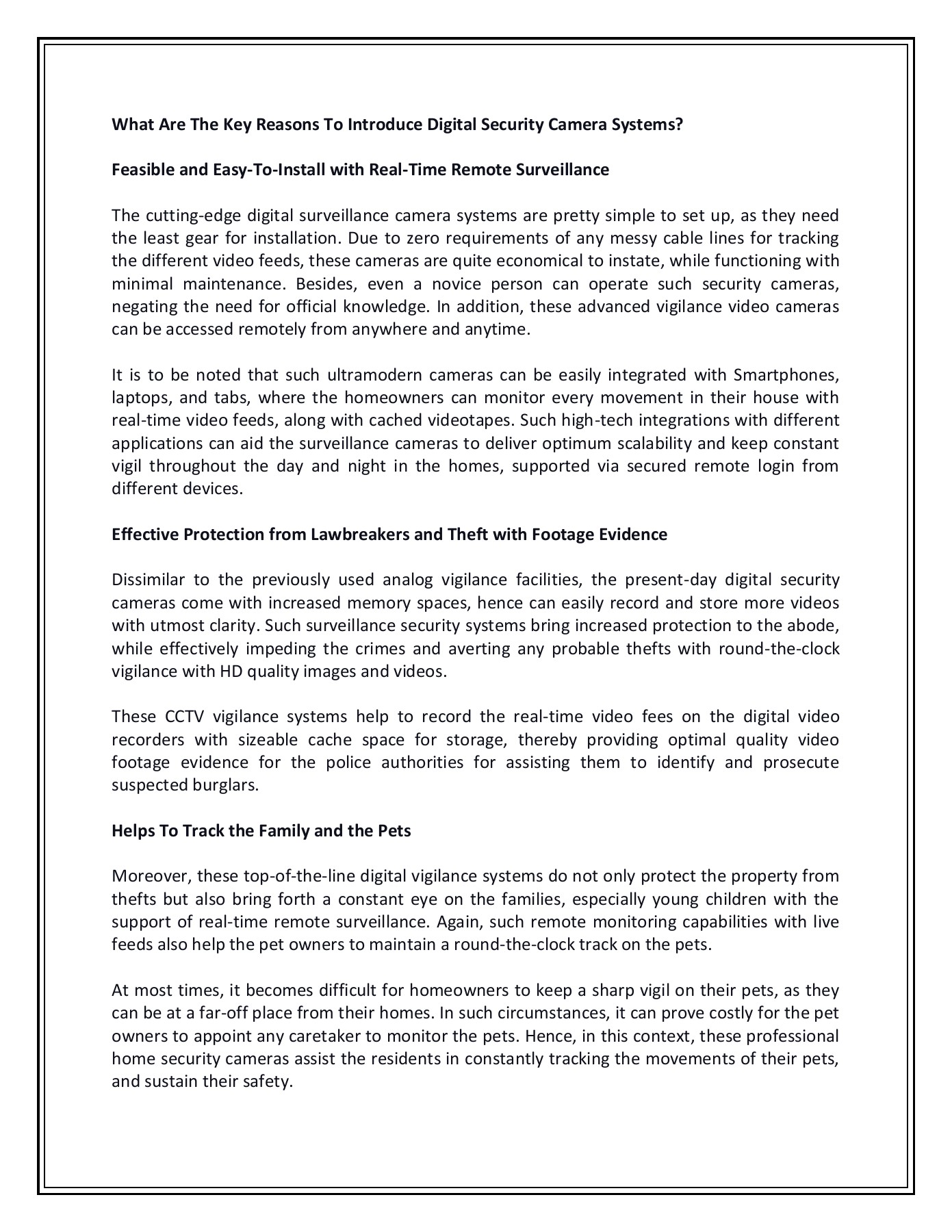 Find a simpler setup and remote tracking using the surveillance camera