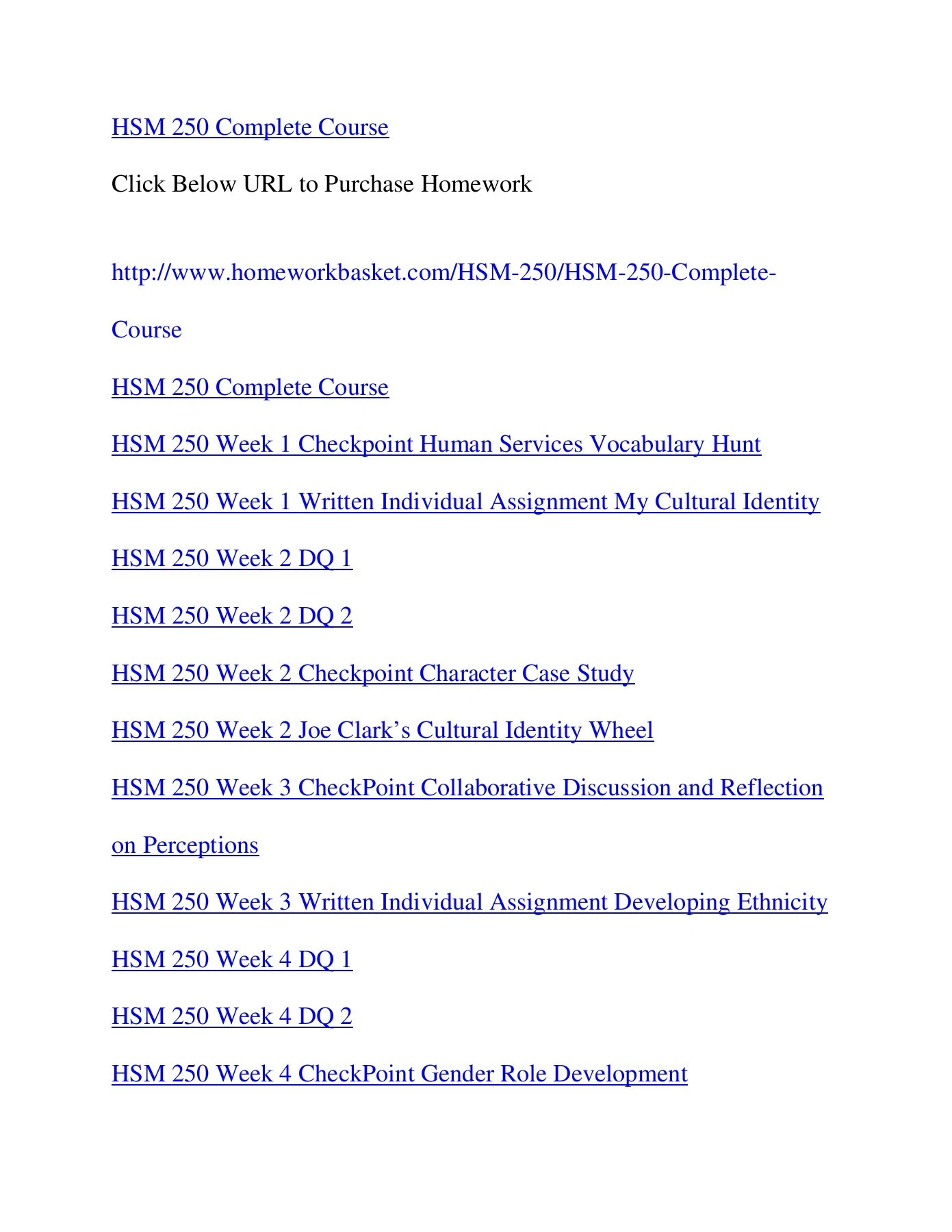 HSM 250 Complete Course - robertbt304 - Page 1 - 2 | Flip PDF Online ...