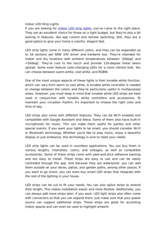 IndoorLEDStripLights