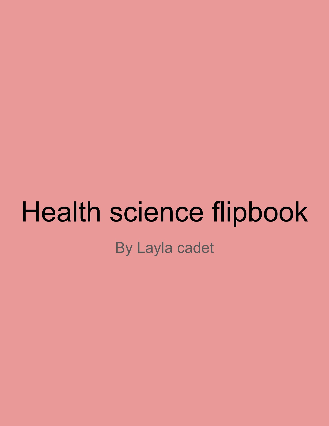 Health science flipbook layla cadet 2A Layla Cadet Page 1 23