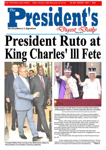 THE PRESIDENT'S DIGEST DAILY Edition 65