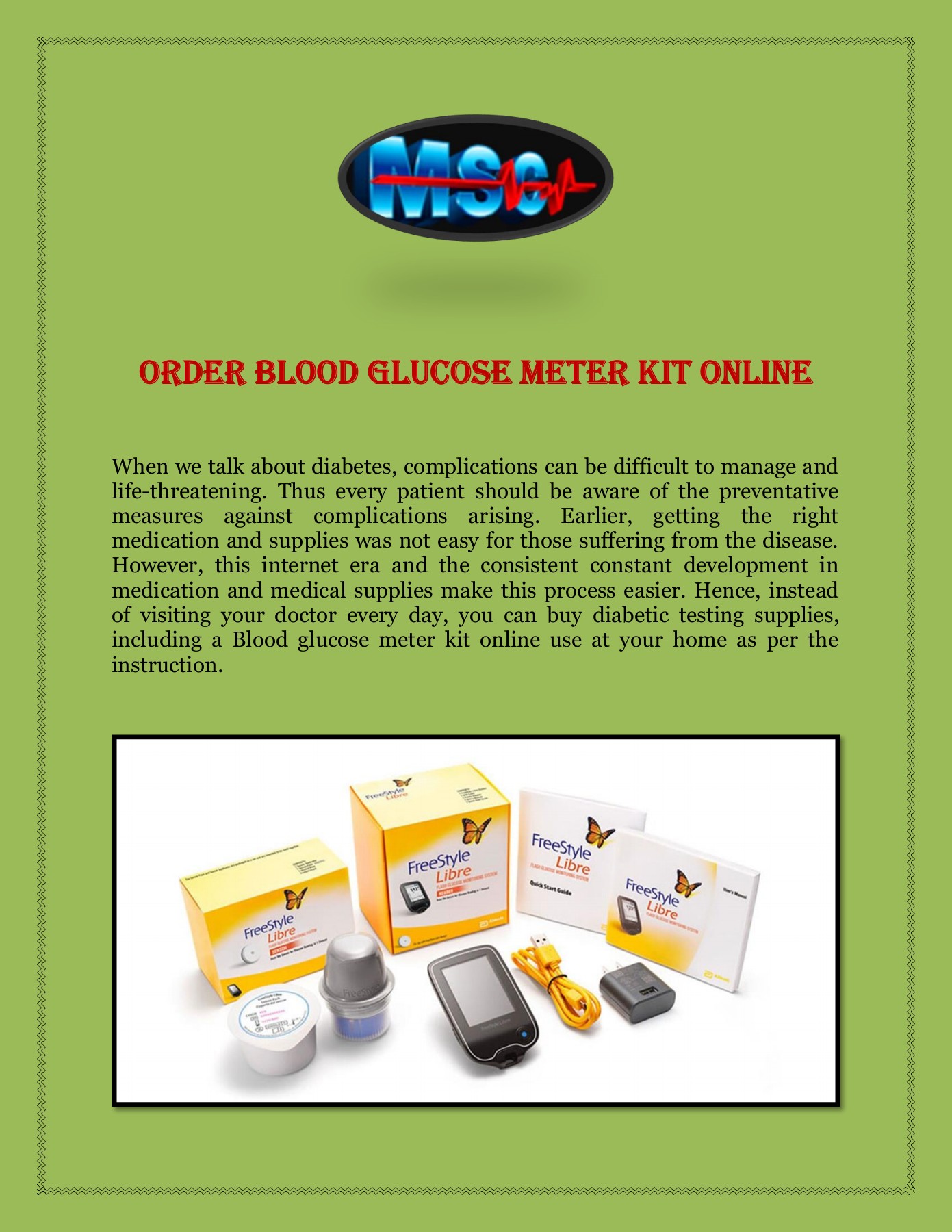 Order Blood Glucose Meter Kit Online medicalsupplycornermkt Page 1