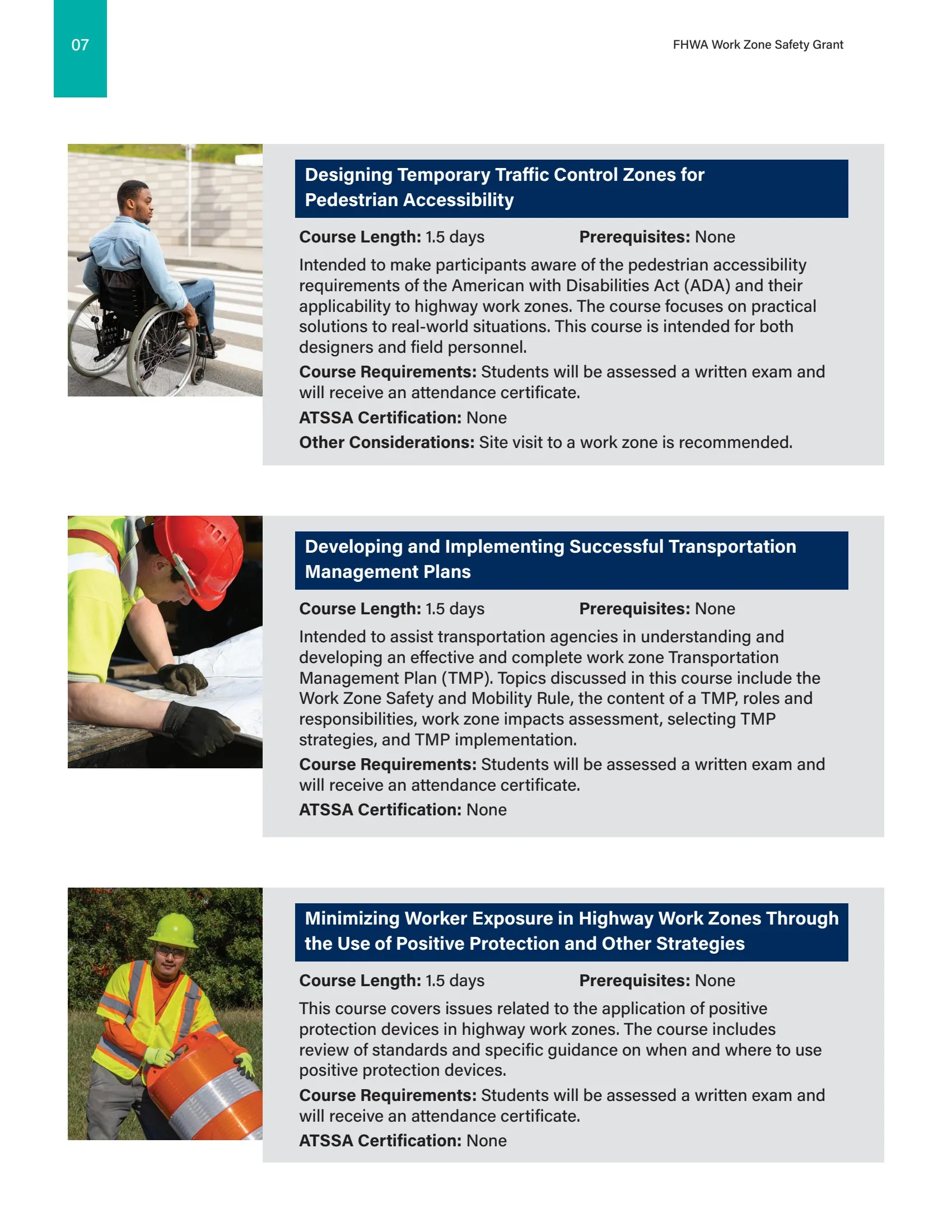 Fhwa 1273 Form.pdf ATSSA FHWA Work Zone Safety Grant Courses - marketing - Page 8 | Flip ...
