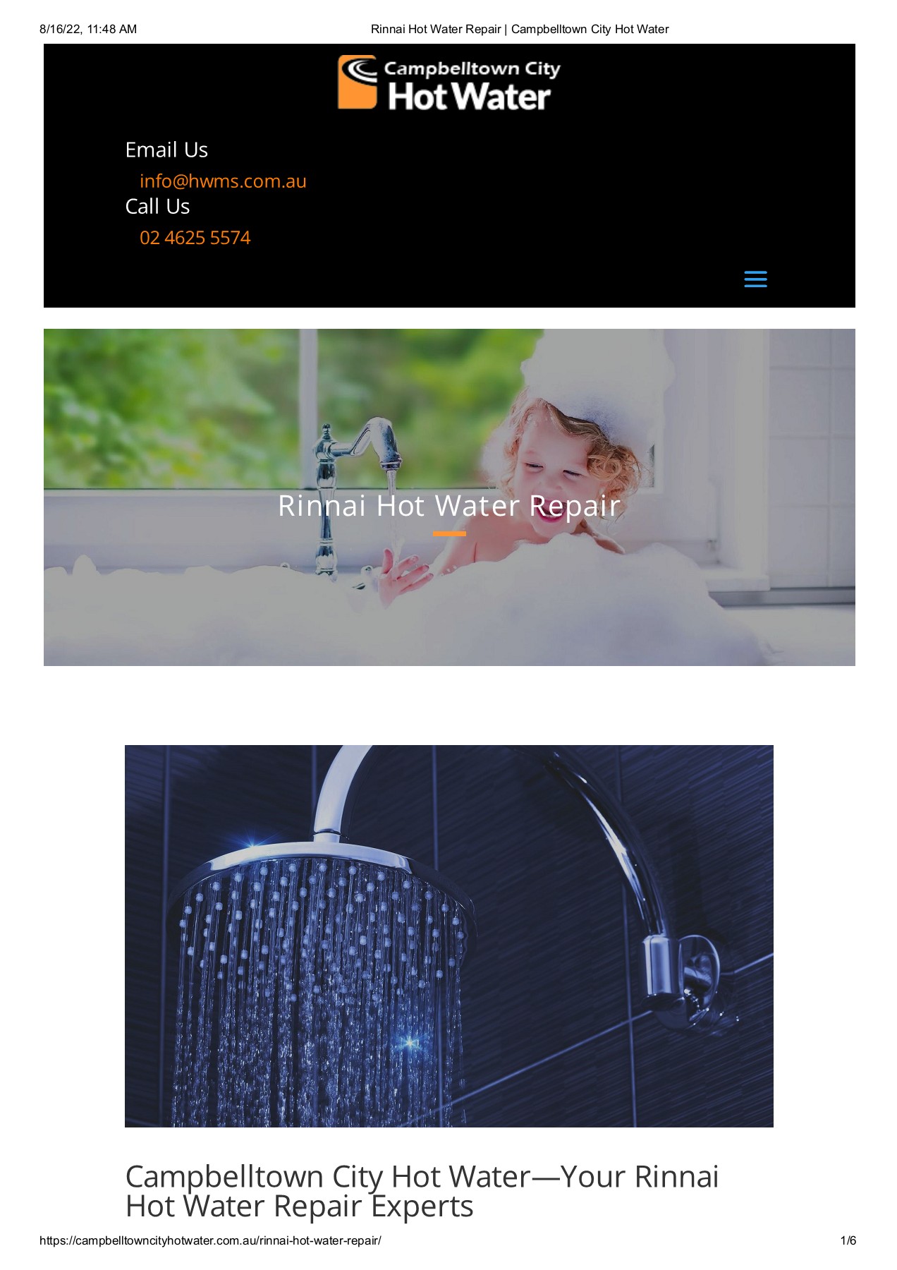 Rinnai Hot Water Repair Gas Heater Service Campbelltown Page 1 6 Flip PDF Online PubHTML5