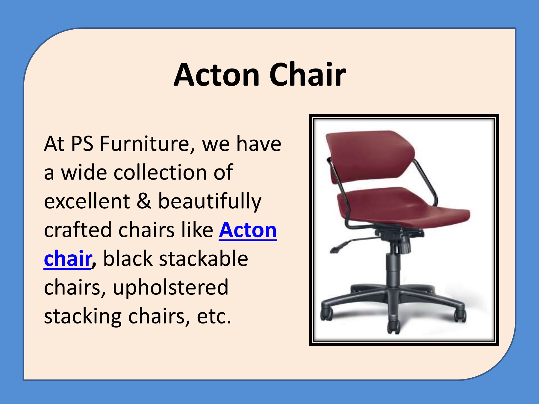 Acton Chair psfurniture Page 1 5 Flip PDF Online PubHTML5