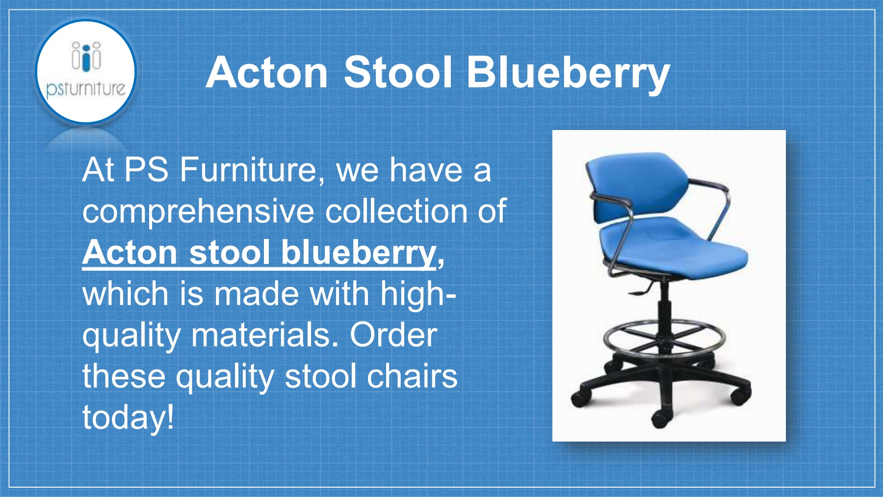 Acton Stool Blueberry psfurniture Page 1 5 Flip PDF Online