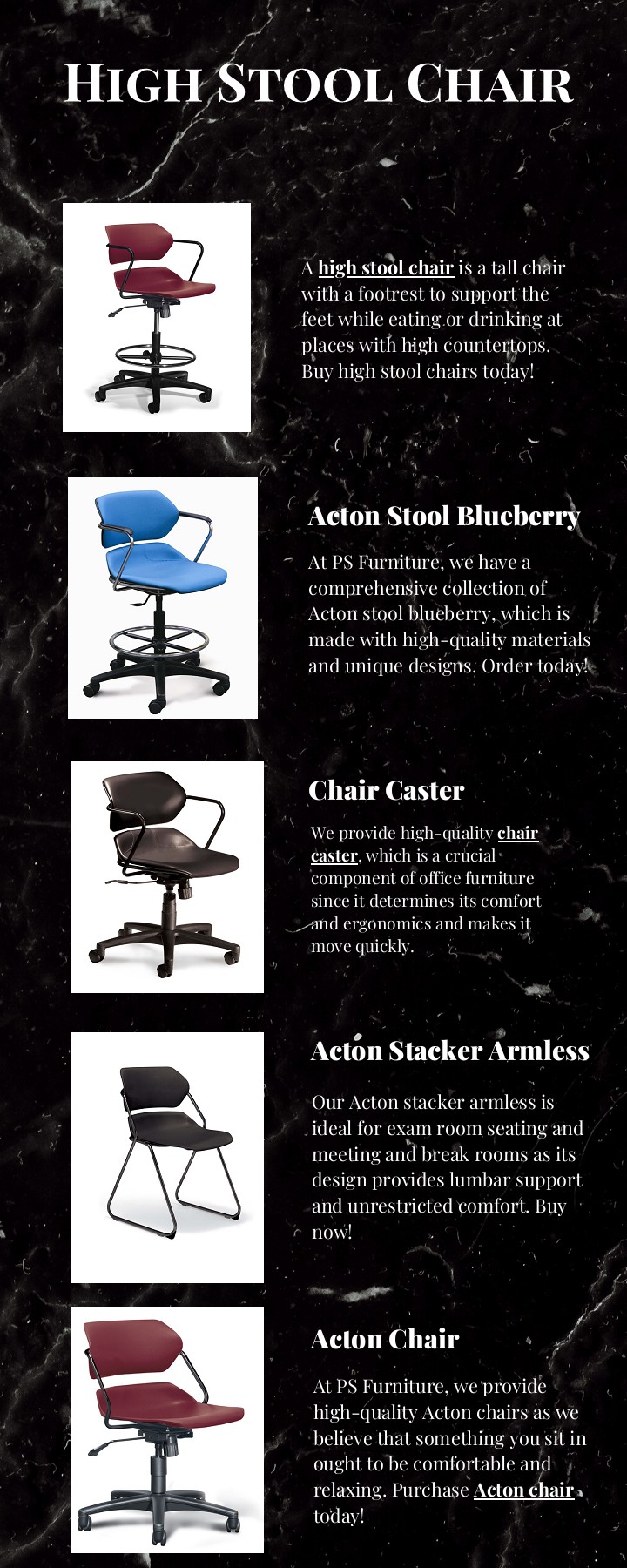 High Stool Chair psfurniture Page 1 1 Flip PDF Online PubHTML5