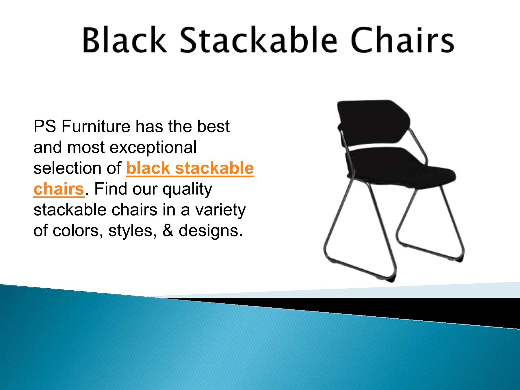 Black Stackable Chairs psfurniture Page 1 5 Flip PDF Online