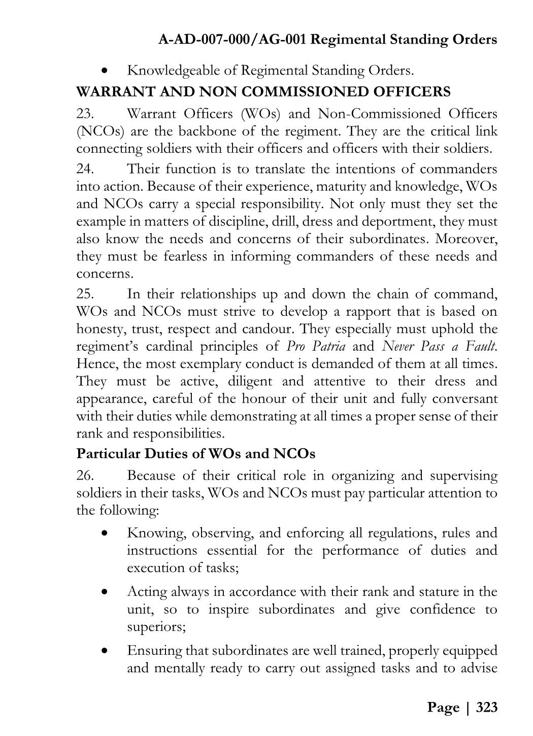 2017_RegimentalStanding_Orders Alexander (Sandy) McQuarrie Page