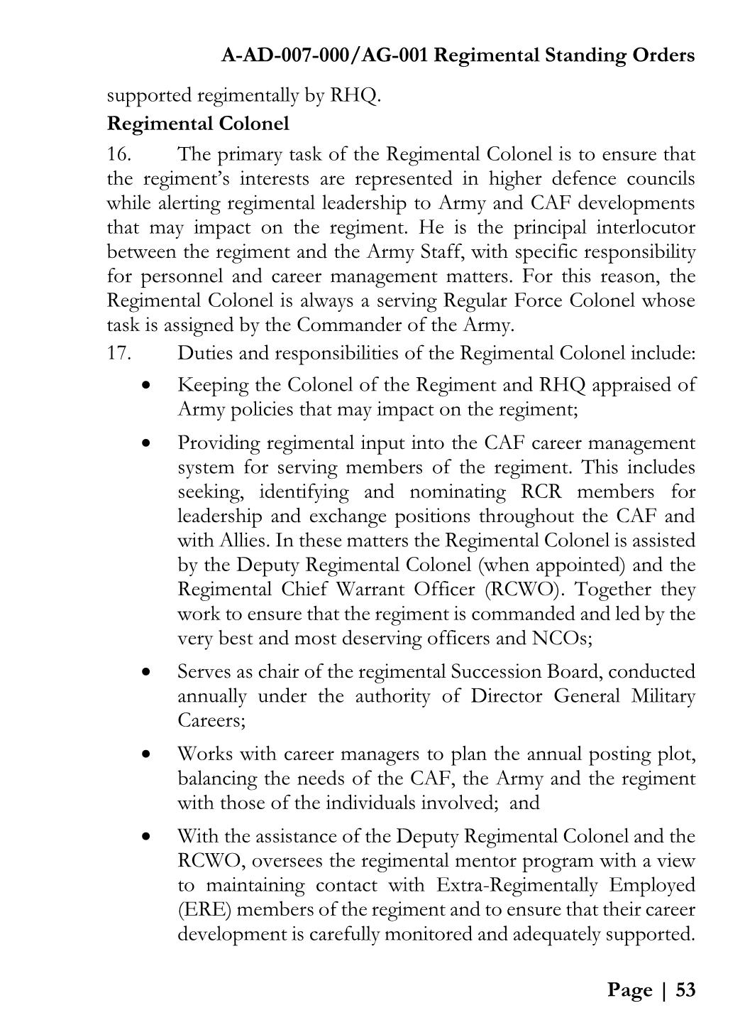 2017_RegimentalStanding_Orders Alexander (Sandy) McQuarrie Page 53