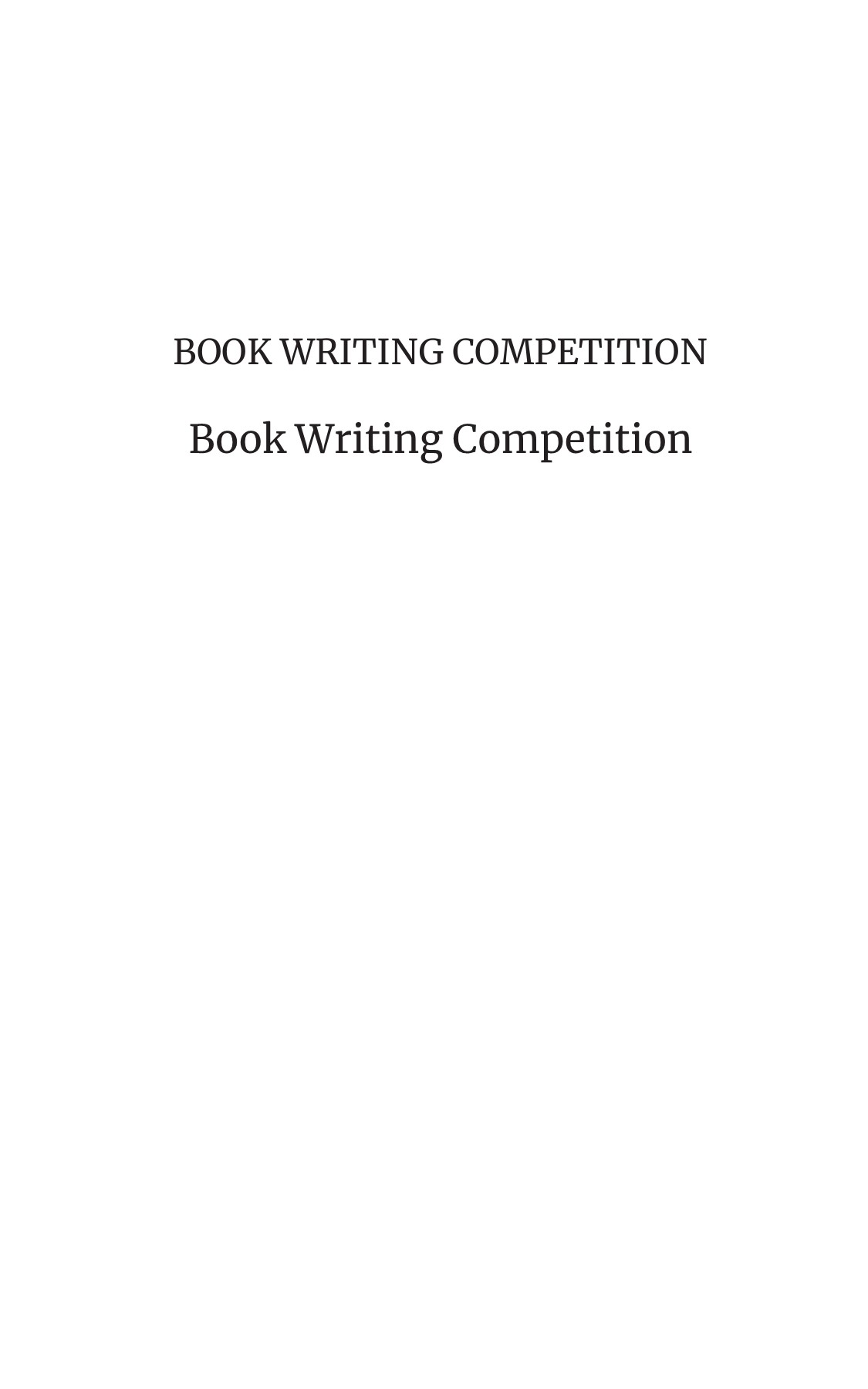 Book writing competition 2022 Book Writing Competition Page 1 10