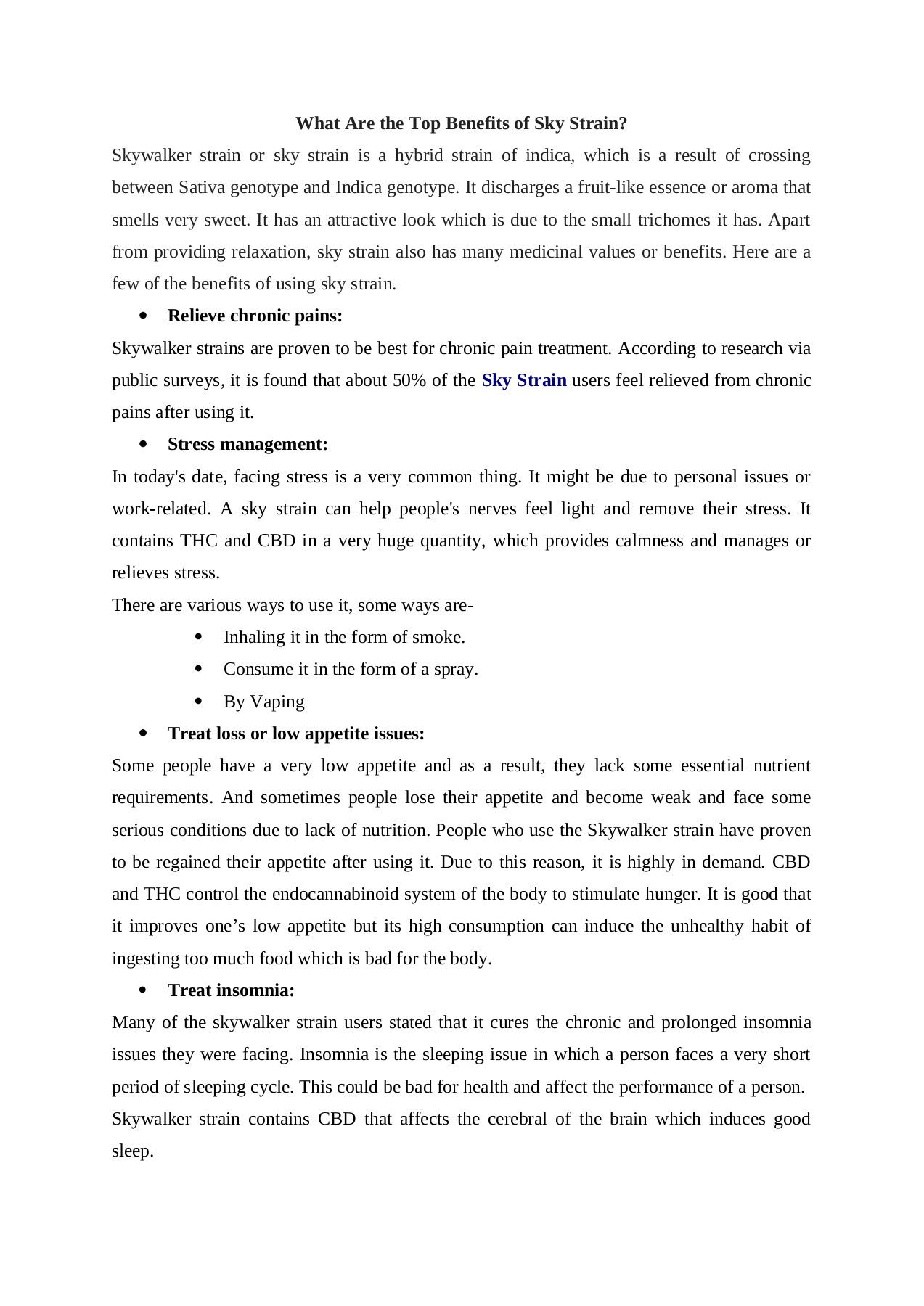 What Are the Top Benefits of Sky Strain Dark Sky CBD Page 1 2