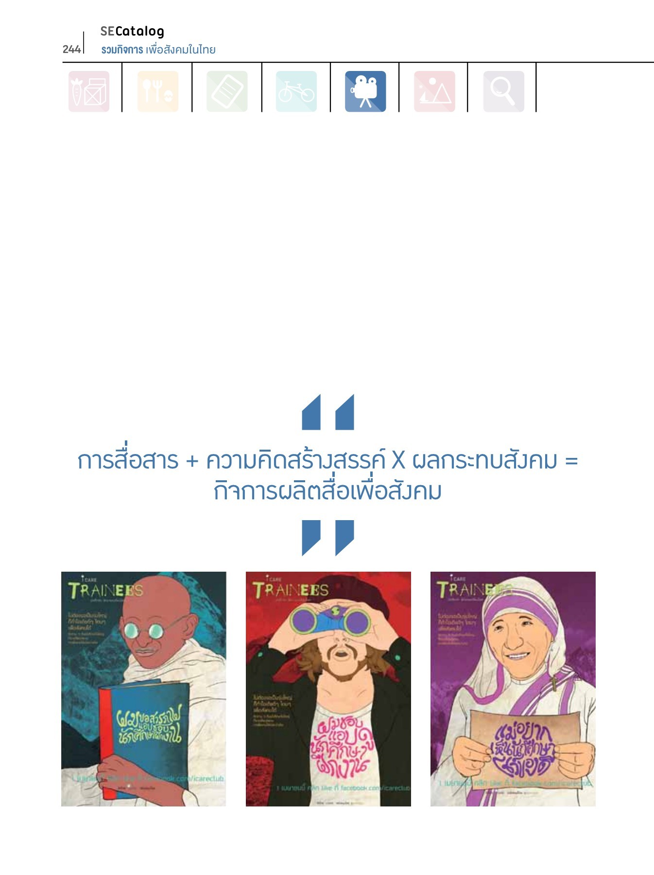 SE Catalog รวมกิจการเพื่อสังคมในไทย Chalermkiat Deesom หน้าหนังสือ