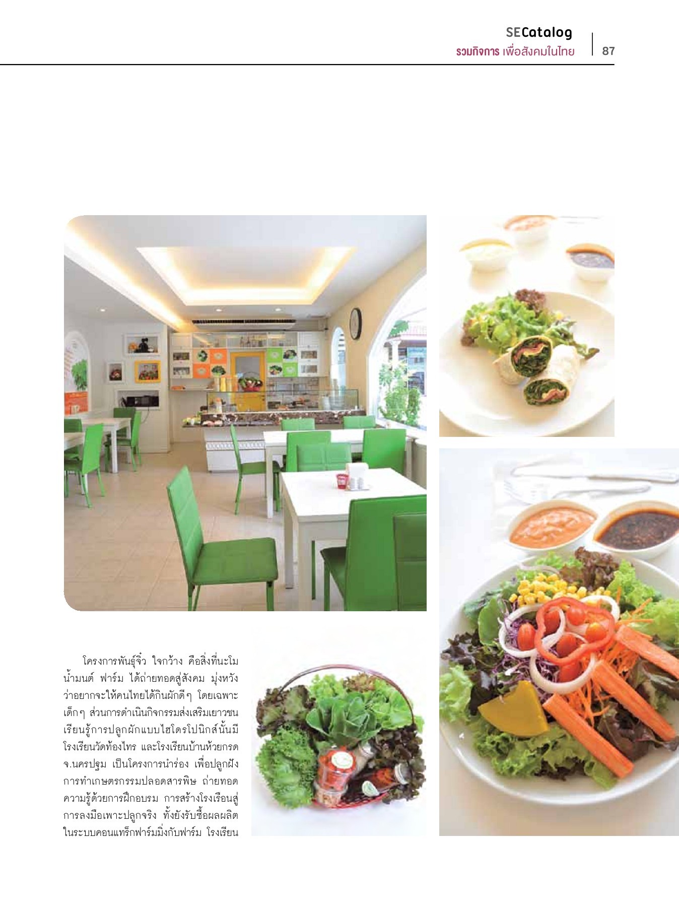 SE Catalog รวมกิจการเพื่อสังคมในไทย Chalermkiat Deesom หน้าหนังสือ