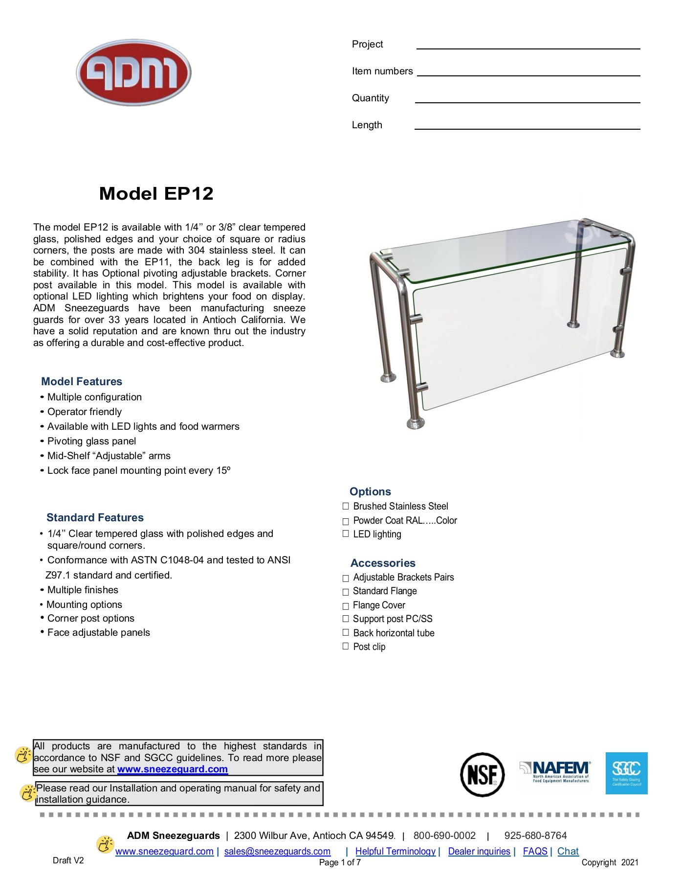Buffet Sneeze Guards Safe to Your Foods ADM hazelgomes8 Page 1