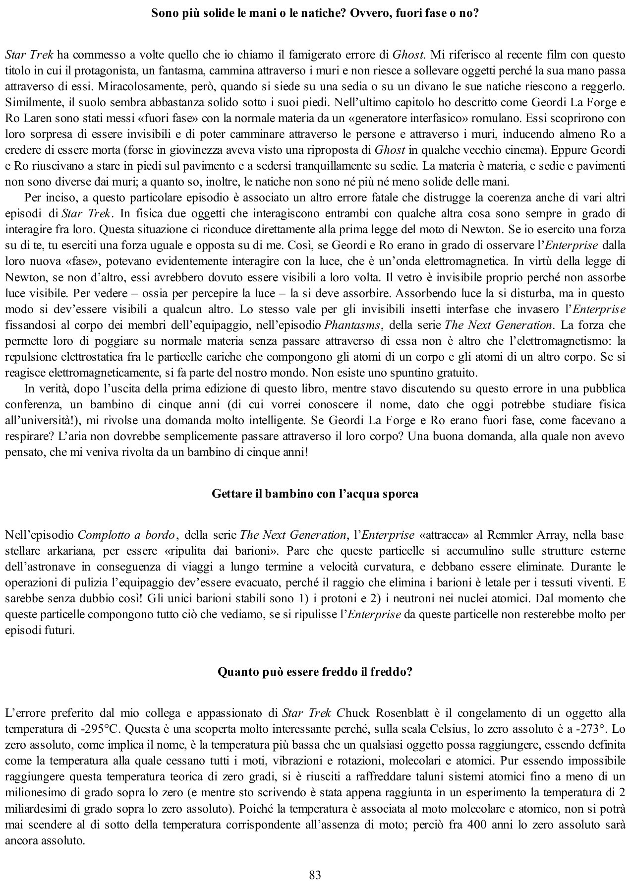 La fisica di star trek Lawrence M. Krauss Pagina 83