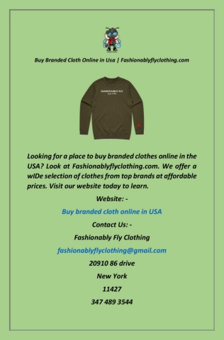 Buy Branded Cloth Online in Usa Fashionablyflyclothing