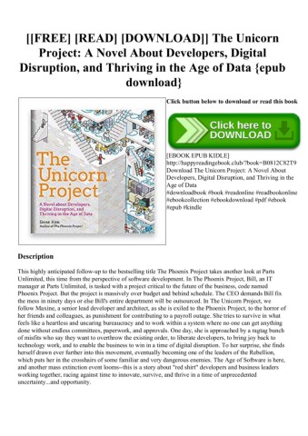[[FREE] [READ] [DOWNLOAD]] The Unicorn Project A Novel About Developers ...