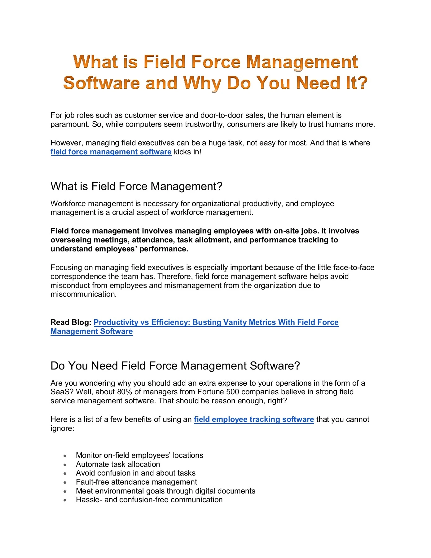 What is Field Force Management Software and Why Do You Need It - Nitesh ...
