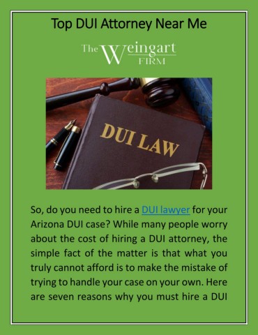 Top DUI Attorney Near Me
