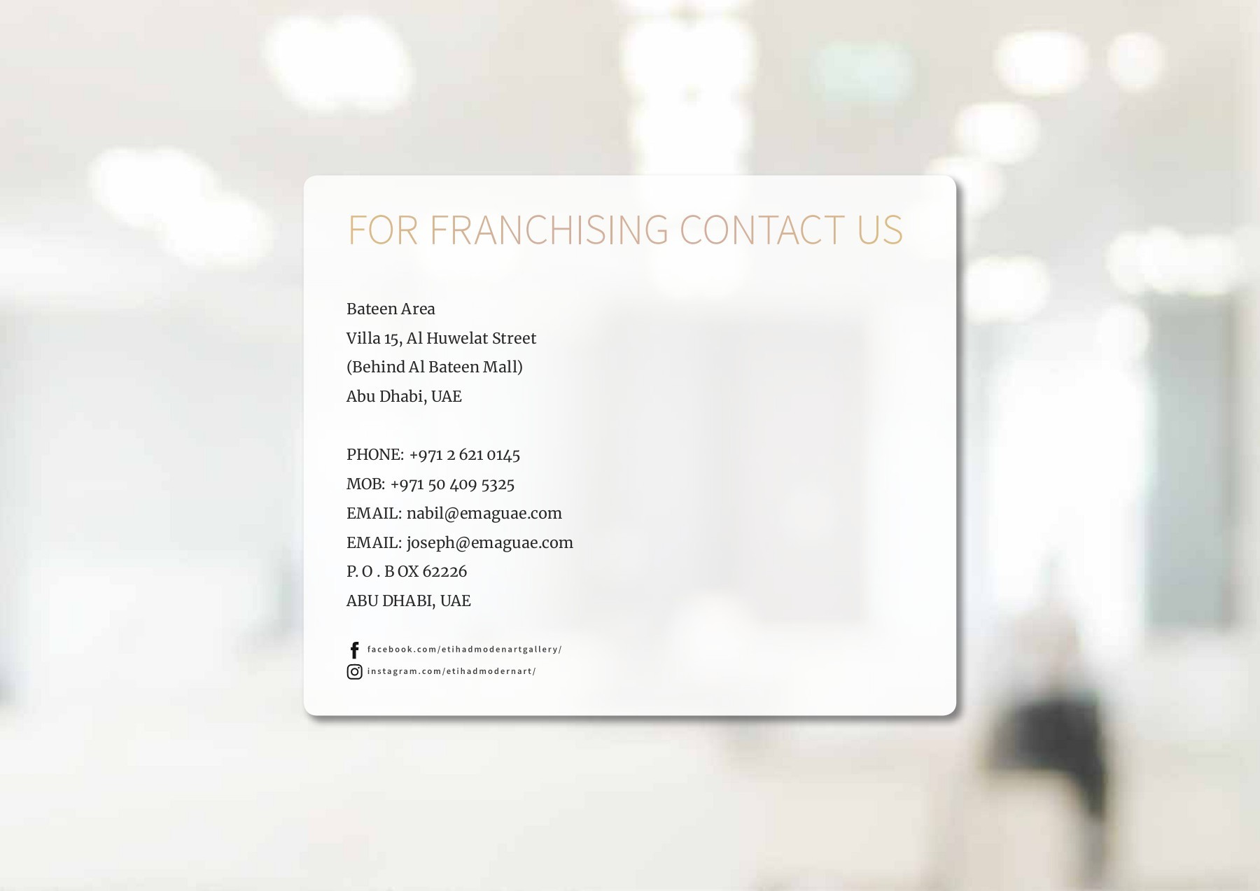 Etihad Modern Art Gallery Gift Shop Brochure 2018 xparda Page 14