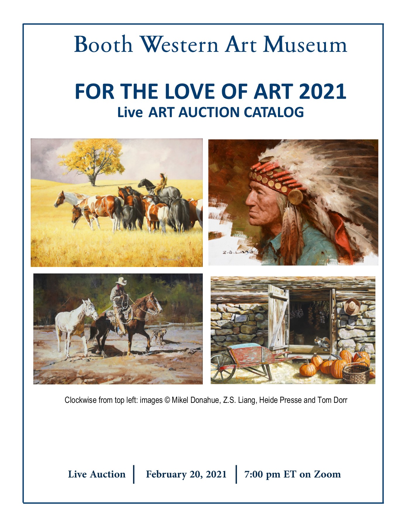 GALA 2021 LIVE catalog Linz Sandy Booth Western Art Museum Page