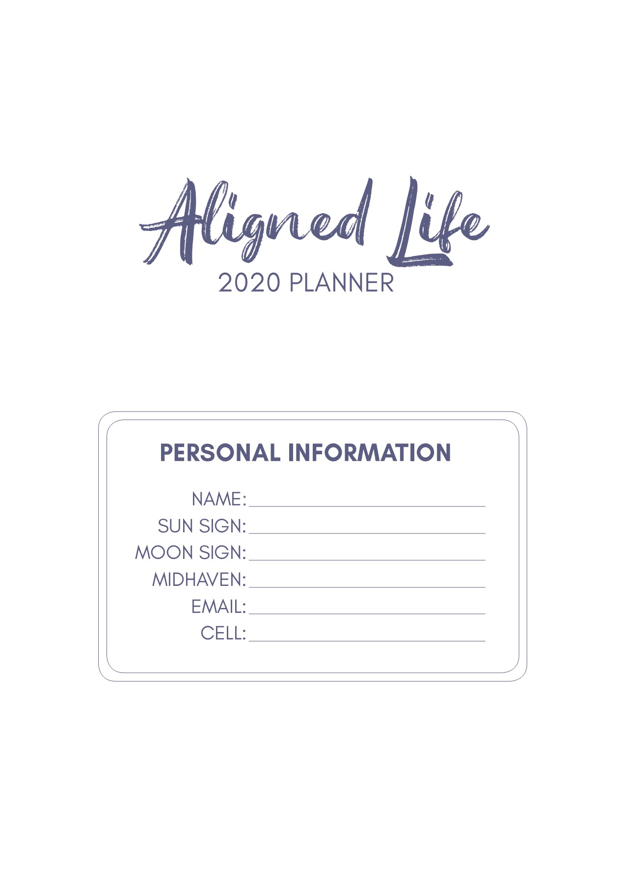 The Aligned Life 2020 Planner alinabrown93 Page 1 205 Flip PDF