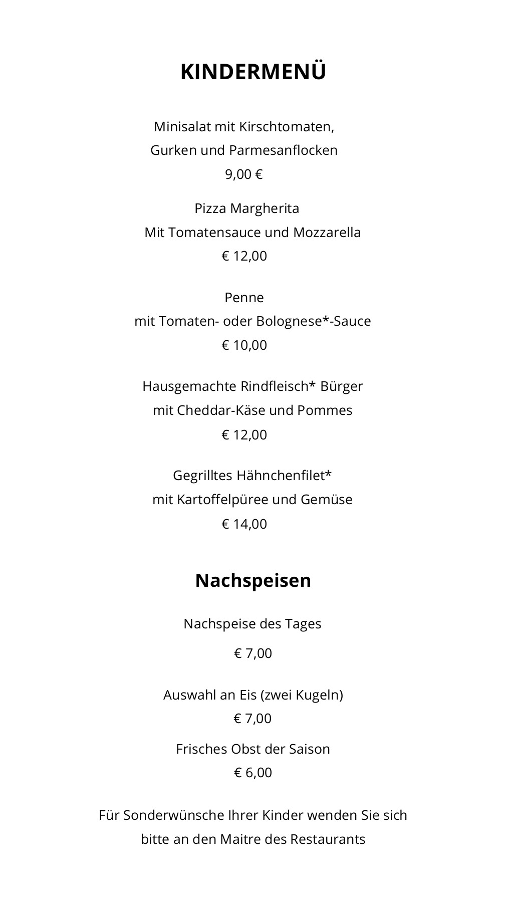 ALA CARTE KIDS MENU_DE chytas Seite 1 1 Daumenkino PDF Online