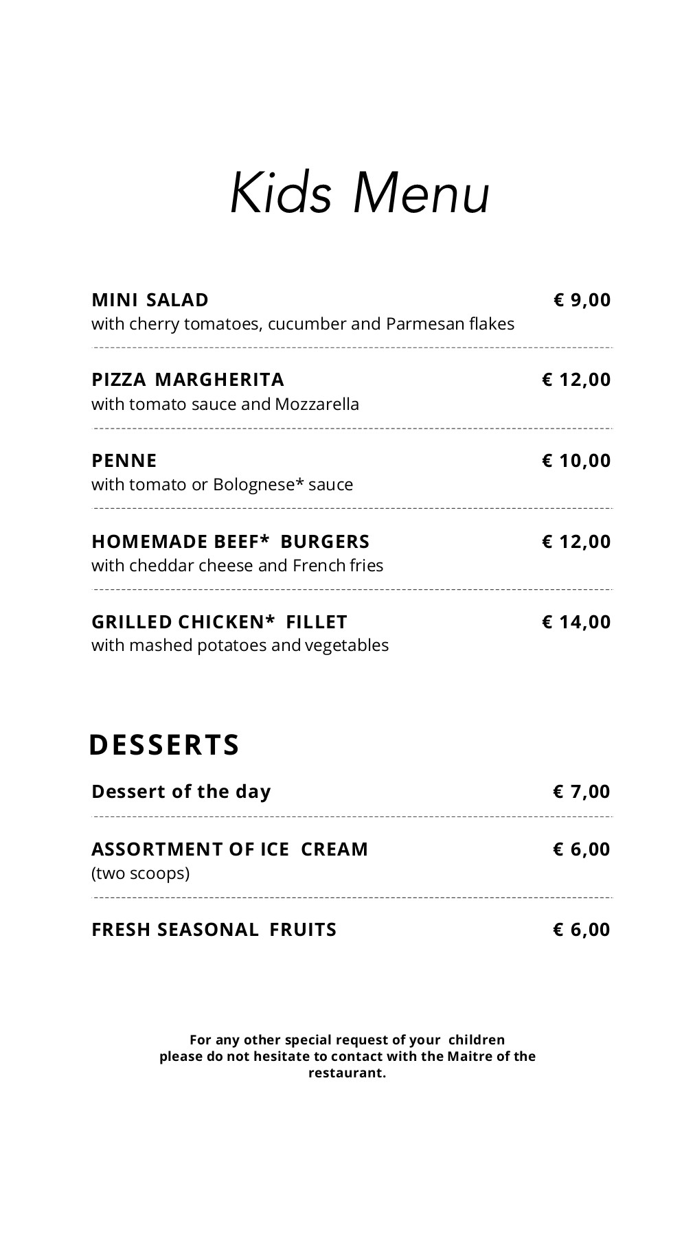 ALA CARTE KIDS MENU_EN chytas Page 1 1 Flip PDF Online PubHTML5