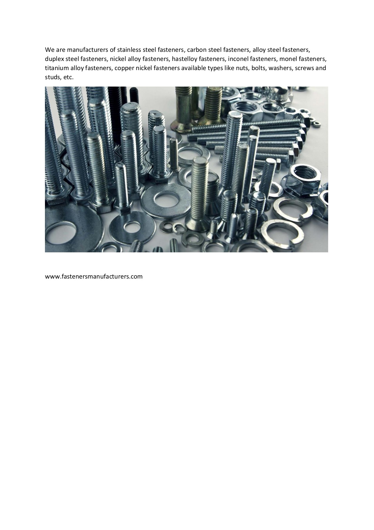 Stainless Steel Fasteners fastenersmanufacturers Page 1 1 Flip