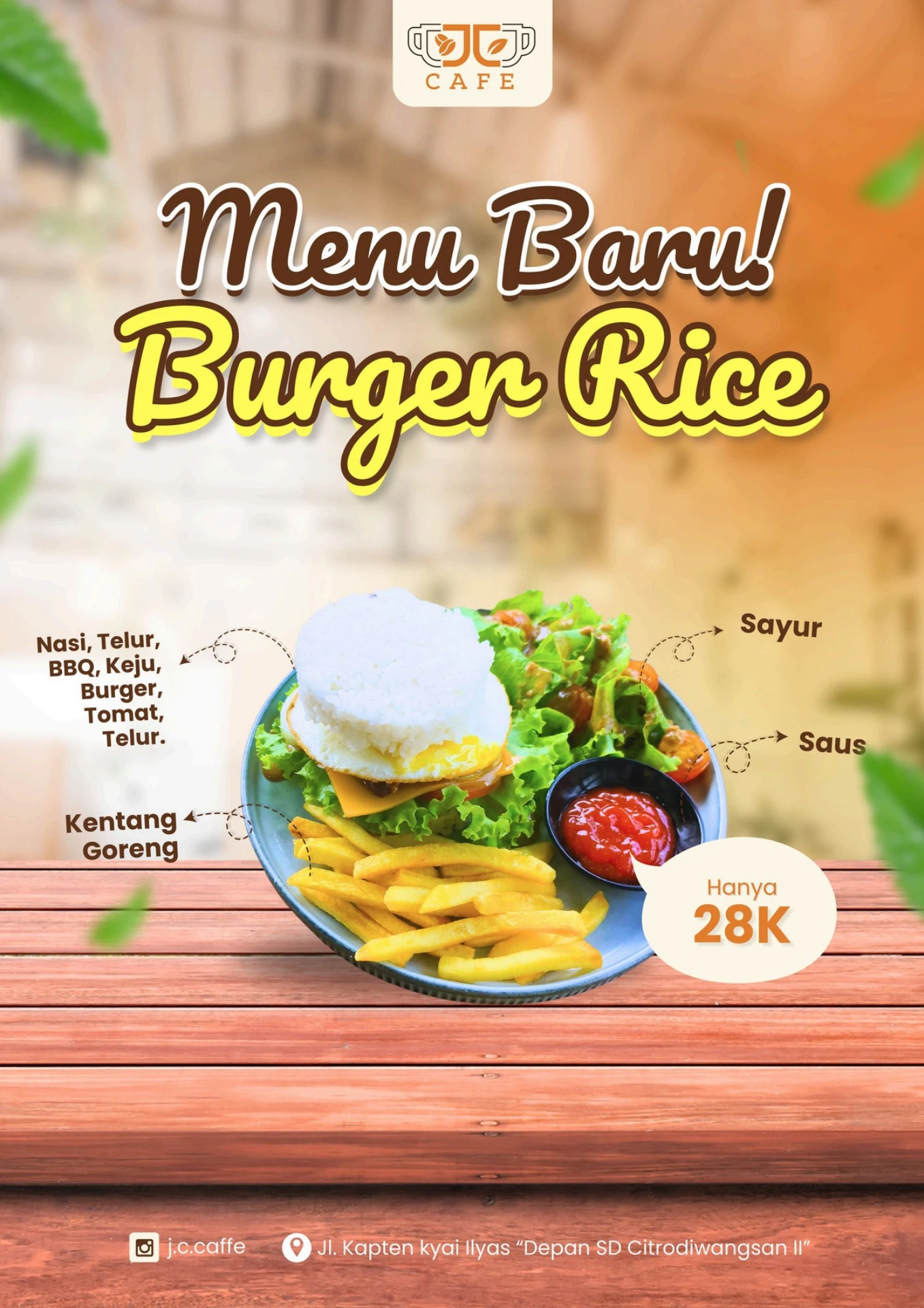 Menu JC Cafe 2024