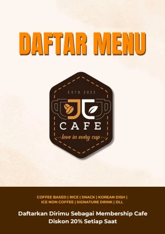Menu JC Cafe 2024