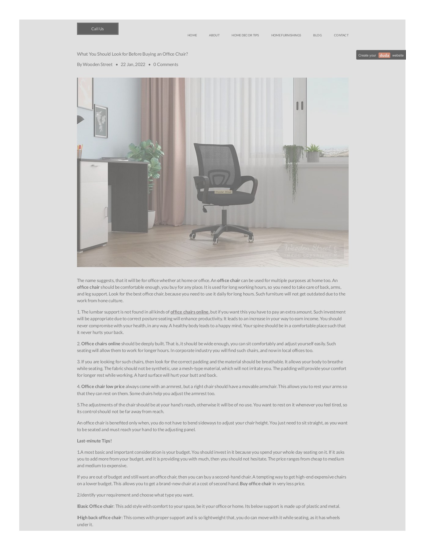 What You Should Look for Before Buying an Office Chair Raj Kumar