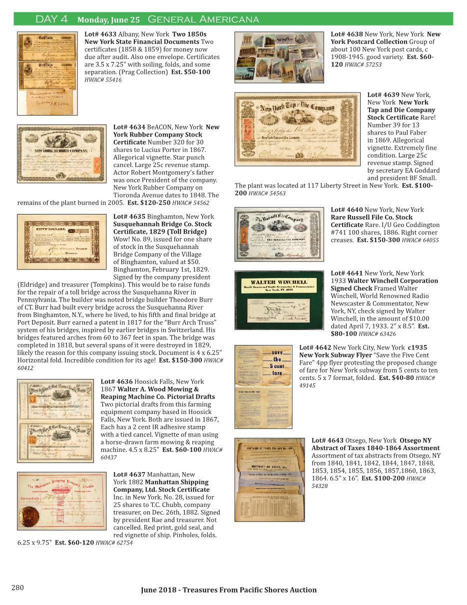 Treasures from Pacific Shores June 2018 Auction Catalog Holabird