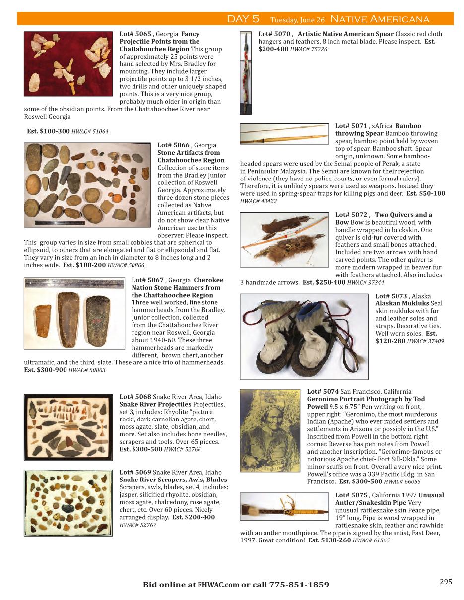 Treasures from Pacific Shores June 2018 Auction Catalog Holabird