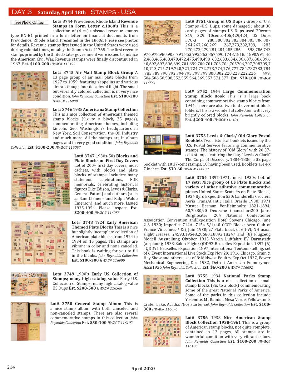 2020 April Catalog Holabird Americana Page 216 Flip PDF Online