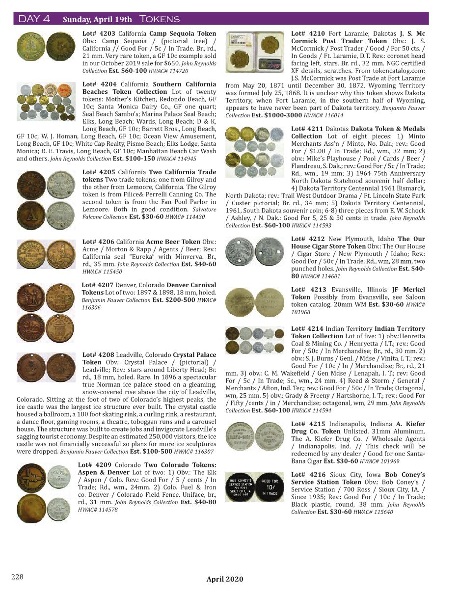 2020 April Catalog Holabird Americana Page 230 Flip PDF Online