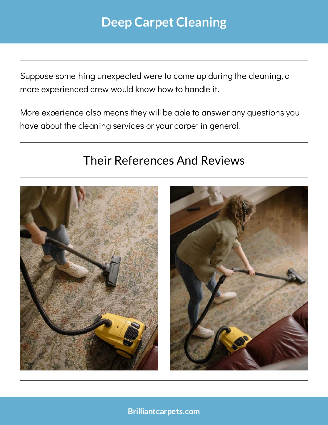 Deep Carpet Cleaning Brilliant Carpet Cleaning & Restoration Page 8