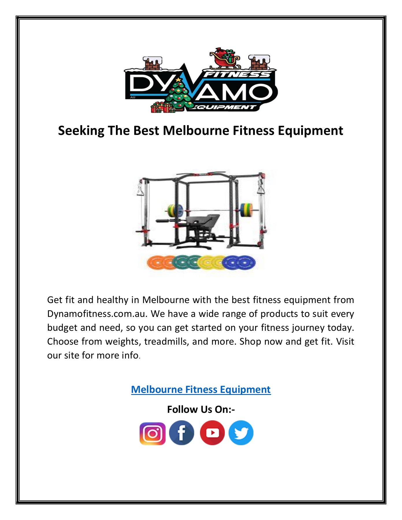 Seeking The Best Melbourne Fitness Equipment Dynamo Fitness Page 1