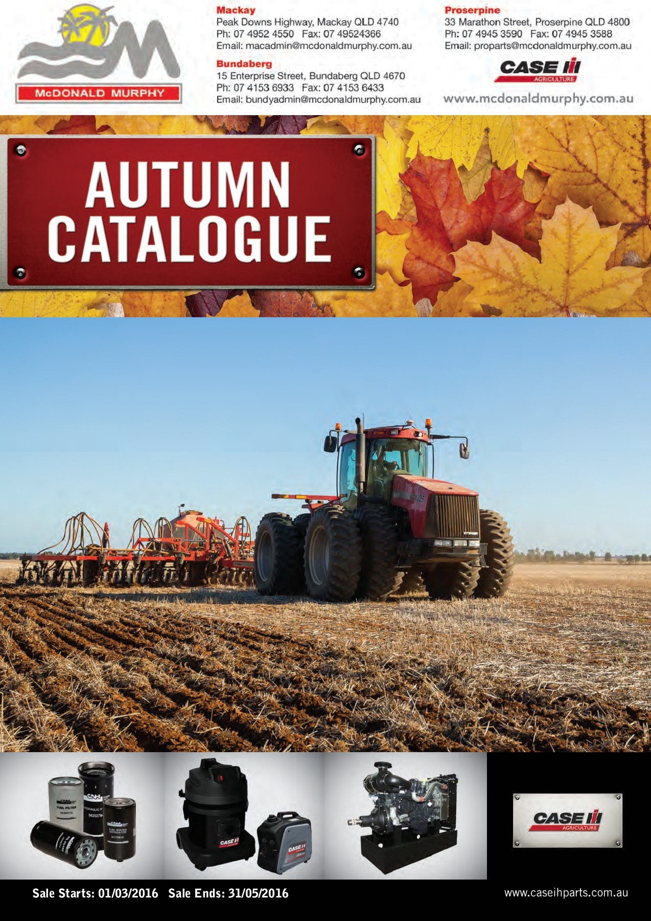 McDonald Murphy Machinery Case IH Autumn Catalogue sm.connors Page