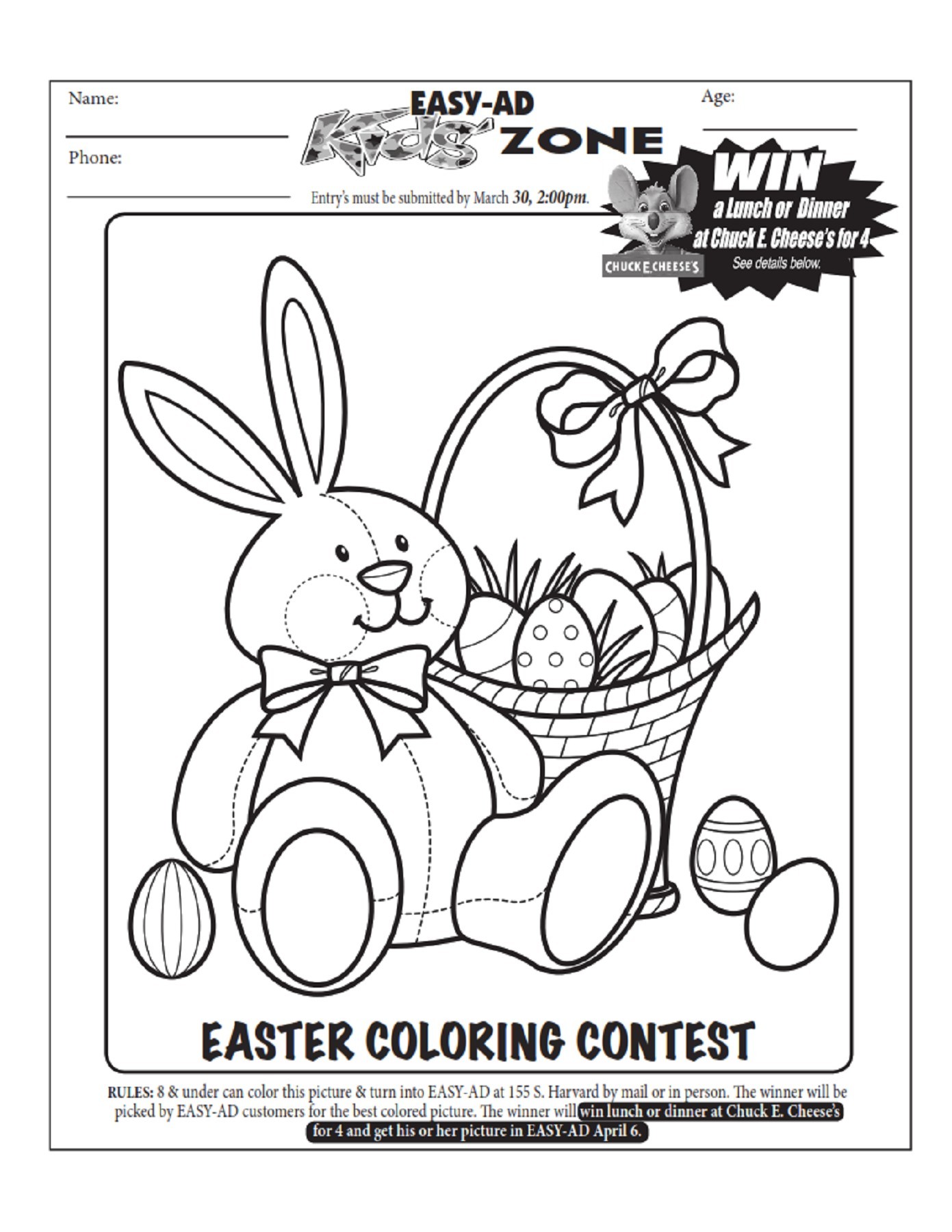 Easter Eggs Coloring Design