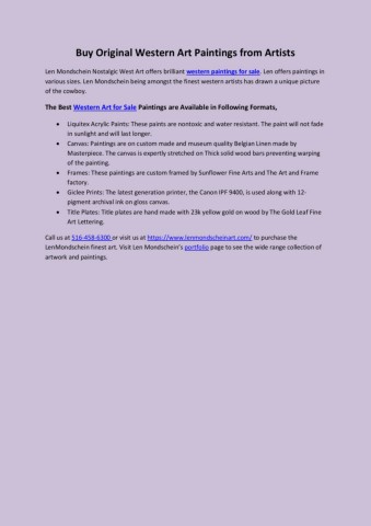 FindbestwildlifewesternandnostalgiaartistinRoslynNYUSAContactLenMondscheinArtandvisitportfoliotobuyonlinewesternwildlifeandnostalgicartworkandpaintingsthatareavailableforsaleCallusat5164586300todayformoredetails