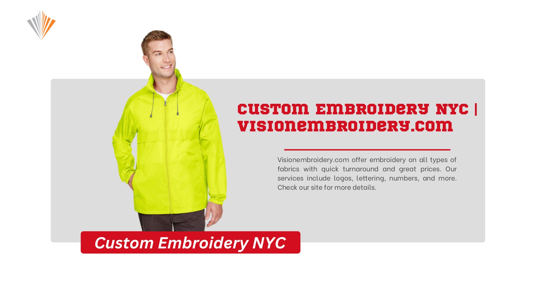 Custom Embroidery Queens NY visionembroidery